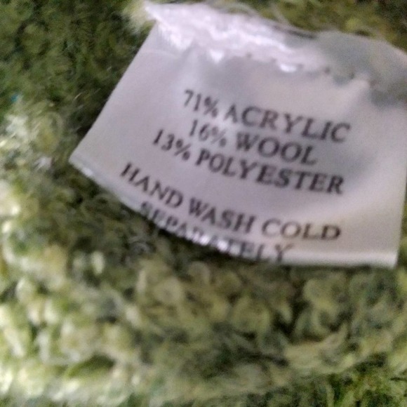 🦋 Alps Vintage V Neck Cardigan Wooden Button Sweater - Picture 6 of 7